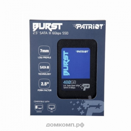 диск SSD на 480 Гб Patriot BURST [PBU480GS25SSDR]